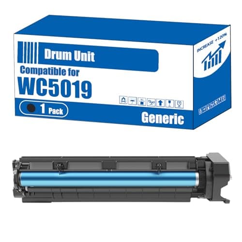 Image of Compatible for Xerox WC5019 Drum Unit 5024 5021 5022 5019 Printers, High Yield 10000 Pages, Accurate Imaging Rich Colors (1 Pack Black)