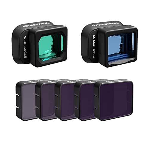 Image of Freewell Advanced Wide Angle & Anamorphic Lens Kit for Mini 4 Pro Drone - Capture Expansive Landscapes & Cinematic Effects
