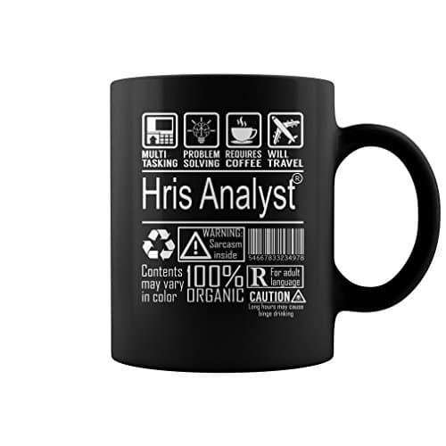 Image of Coffee Mug Hris Analyst Multitasking Tea Cup Funny Ceramic Cup Novel Ceramic Mugs for Anyone Birthday Office 330Ml