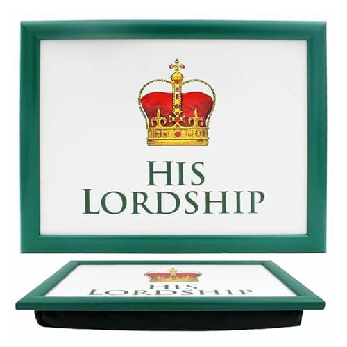 Image of The Leonardo Collection His Lordship Laptray Small For Food Serving & Breakfast | Comfortable Bean Bag Lap Trays With Cushion | Durable Food Tray For Eating On Lap | Ideal Laptrays For Home & Adults