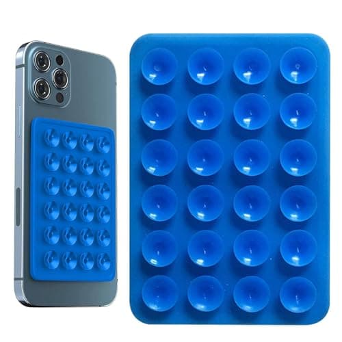Image of 3 Pack Silicone Suction Cup Phone Mount, Silicone Suction Cup Ph- Holders, Rectangular Phone Sticky Grip Mount Multipurpose Suct-ion Case Sticky Smartphone Grip For Selfies And Videos