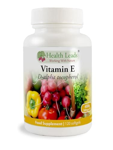 Image of Natural Vitamin E 400iu x 120 Capsules (100% Natural D-Alpha Tocopherol)
