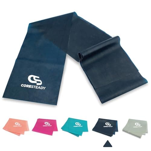 Image of Coresteady Resistance Band For Men & Women - Exercise Band to Build Strength, Flexibility, Muscle & Tone - For Fitness, Stretching, Pilates, Physio & Yoga - With Exercise e-Guide