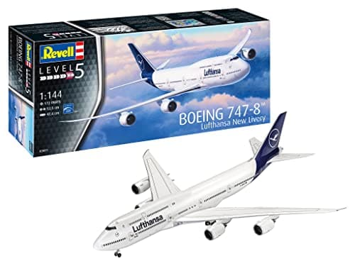 Image of Revell 03891 Boeing 747-8 "Lufthansa New Livery 1:144 Scale Unbuilt/Unpainted Plastic Model Kit