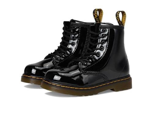 Image of Dr. Martens Unisex Kids 1460 Patent Boots, Black Black Patent Lamper 003, 6 UK
