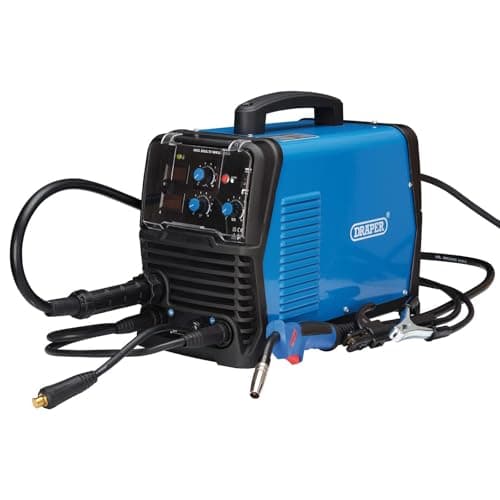Image of Draper 70046 Gas/Gasless MIG Inverter Multi-Welder, 200A Blue One Size