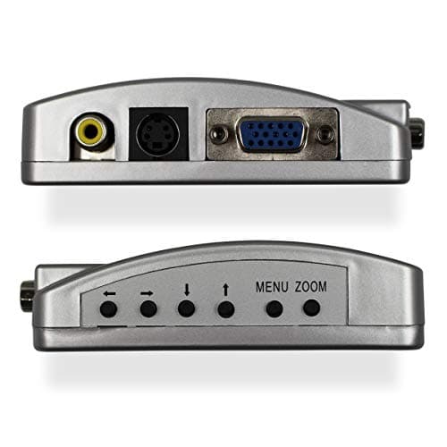 Image of HDSUNWSTD VGA to RCA Adapter, Composite AV S Video to VGA Converter, PC to TV Video Switch Box for HDTV, Monitors, Laptop, Desktop, PC