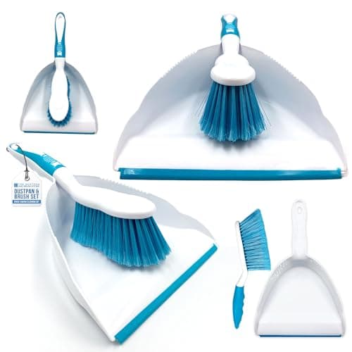 Image of Dustpan and Brush Set, Choose Your Colour (Blue)
