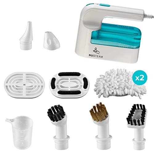 Image of High Street TV NuSteam Handheld Steam Cleaning System 11 Piece Set, Clear