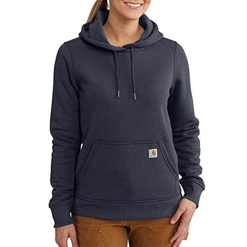 Image of Carhartt Women's Clarksburg Pullover Sweatshirt (Regular and Plus Sizes) Hooded, Navy, 3XL