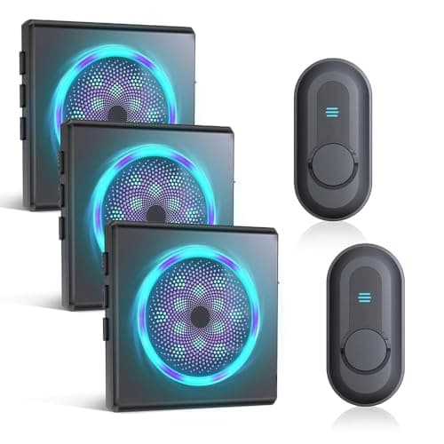 Image of CallToU Hearing Impaired Doorbell with Strobe Light, 1000ft Long Range Wireless Door Bell, IPX5 Waterproof Button, 5 Adjustable Volume, Dual Sensory Alerts for Elderly/Seniors/Visually Impaired