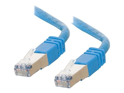 Image of C2G 1M Cat5e Ethernet Network Patch Cable (STP) Booted & Shielded BLUE