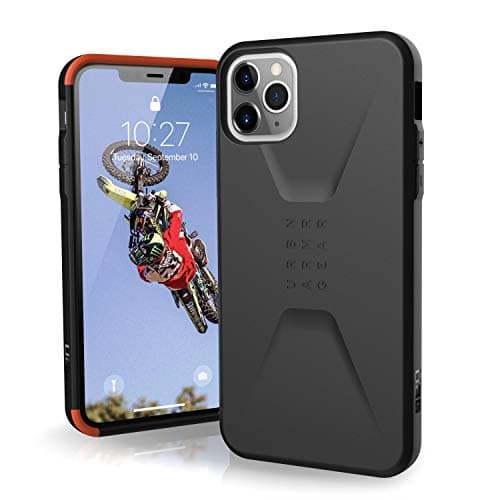 Image of URBAN ARMOR GEAR UAG Designed for iPhone 11 Pro Max [6.5-inch screen] Civilian Feather-Light Rugged [Black] Military Drop Tested iPhone Case,Black
