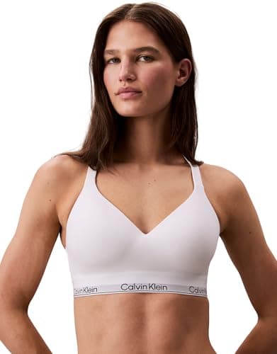 Image of Calvin Klein Women’s Lift Bralette with Logo Band, White (White), L