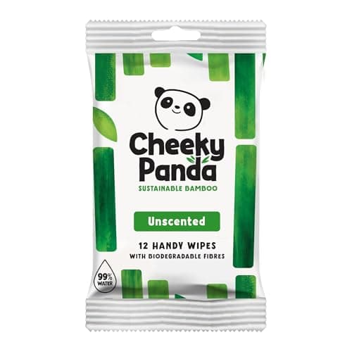 Image of The Cheeky Panda Bamboo Hand Wipes | 12 Travel Wipes | 100% Plastic Free and Biodegradable Wet Wipes
