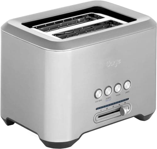 Image of Sage - The 'A Bit More' Toaster 2 Slice With Wide Slots - 5 Settings Including A Bit More, Fruit Bread, Crumpet & Frozen - Brushed Stainless Steel