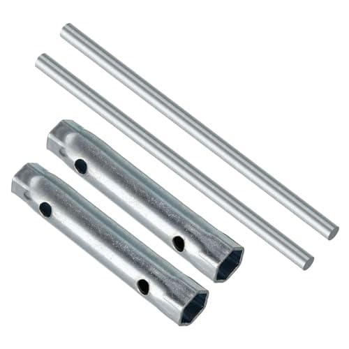 Image of CoCud Double Ended Motorcycle Ignition Spark Plug Spanner, 10-12mm, Deep Reach Wrench Socket with Bar - (Applications: for Automobile), 2pieces