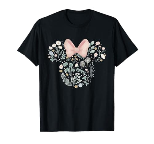 Image of Disney Minnie Mouse Icon Spring Flowers T-Shirt