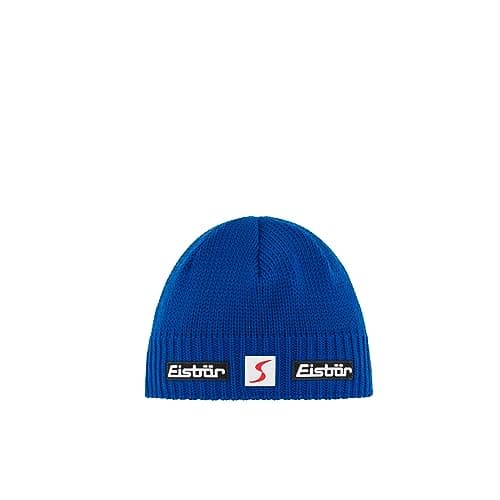 Image of Eisbär Trop Skipool Knit Beanie Hat Merino Wool (One Size - Blue)