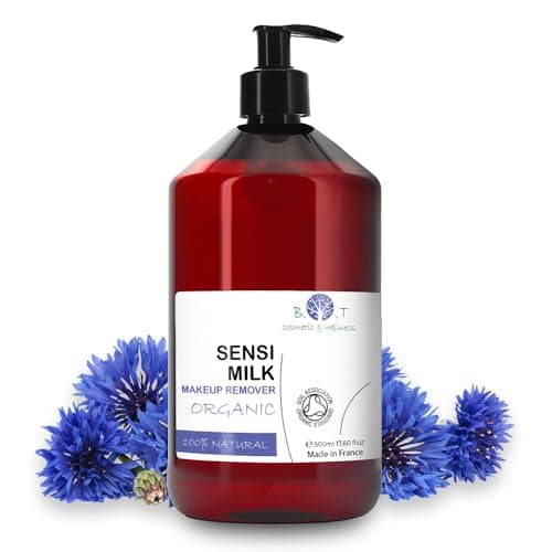 Image of SensiMilk - Natural Micellar Milk with Ceramides, Powerful Make-up Remover, Sensitive Skin Friendly, Triple Action Cleanser 17.59 fl oz