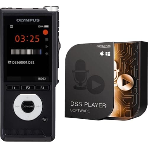 Image of OM SYSTEM DS-2700 Professional Digital Voice Recorder – Stereo Microphones, 2GB Internal Memory, SD Expansion, Long Battery Life, DSS MP3 WAV WMA Recording, ODMS R8 Dictation Software Included