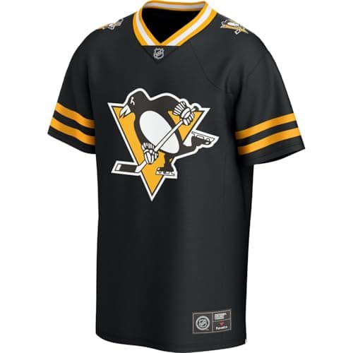 Image of Fanatics Pittsburgh Penguins NHL Poly Mesh Supporters Jersey - M Black