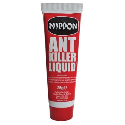 Image of Nippon Ant Killer Liquid Insect Control, Suitable For Use Indoors And Outdoors, Kills Ants & Their Entire Colony, Usable With Bait Station Or Standalone - 25G
