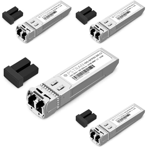 Image of OPSTRAN 10GBASE-SR SFP+ Optical Transceiver Module Compatible with HPE BladeSystem 455883-B21 850nm 300m DDM Duplex LC MMF 4 Pack