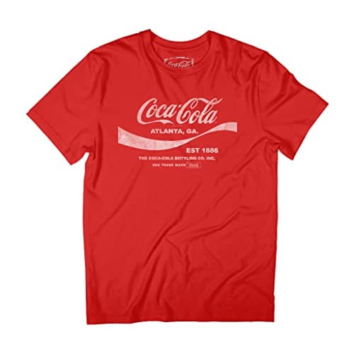 Image of Coca Cola 1886 Men's Drink T-Shirt, Red, L