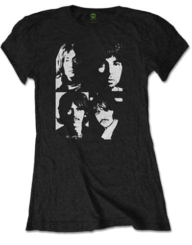 Image of Ladies The Beatles Back in The USSR Official Tee T-Shirt Womens Girls (XX-Large) Black