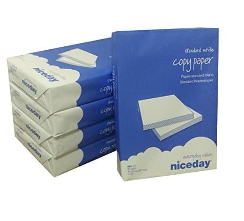 Image of Niceday A4 80gsm White Copier Printer Paper 500 Sheets Ream-Wrapped - 1 Box containing 5 Reams of 500 Sheets