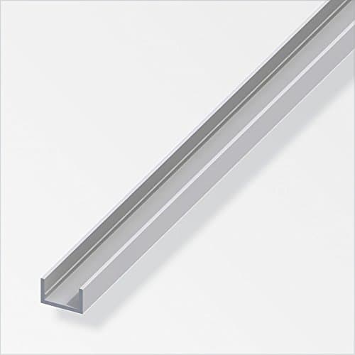 Image of U Profile 1m x 10mm x 19.5mm - Silver Anodised Aluminium