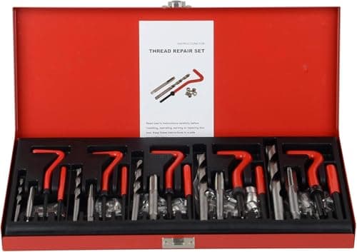 Image of DAYUAN 131pcs Helicoil Metric Thread Repair Kit, HSS Drill Thread Insert Repair Tool M5 M6 M8 M10 M12