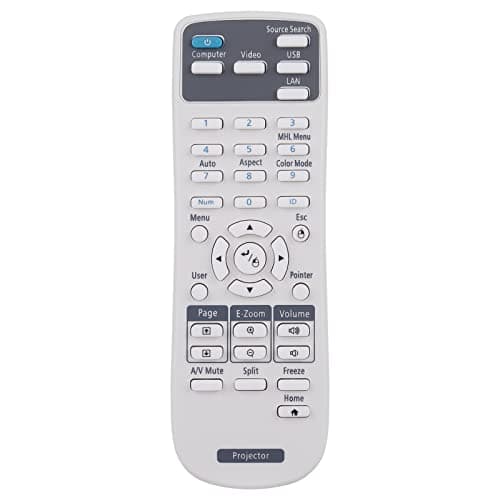 Image of Replacement Remote fit for Epson Projector EB-2265U EB-670 EB-675Wi EB-680W EB-2250U EB-2255U EB-S400 EB-S41 EB-U05 EB-U140 EB-U42 EB-W05 EB-W140 EB-W39 EB-W41 EB-W42 EB-X05 EB-X140 EB-X39 EB-X400