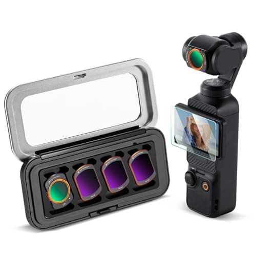 Image of K&F CONCEPT HD CPL ND16 ND64 ND256 Filter Kit Compatible with DJI OSMO Pocket 4/3 Creator Combo Accessories Magnetic Action Camera Neutral Density Polarising Filter Optical Glass