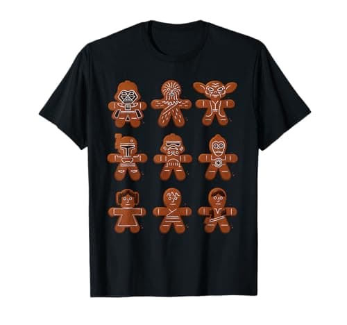 Image of Star Wars Christmas Gingerbread Characters T-Shirt
