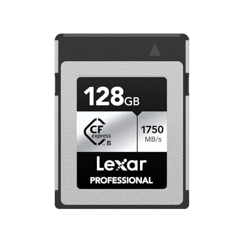 Image of Lexar Professional SILVER Series 128GB CFexpress Card, Type B CFe Card up to 1750MB/s Read, CF Card Adopt PCIe Gen3x2, CF Memory Card Compatible with DSLR, Backward with XQD Camera (LCXEXSL128G-RNENG)