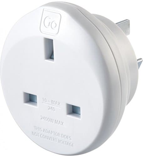 Image of Go Travel UK-AUS Australian and China Compact Earthed Adaptor (Adapter Ref 528)