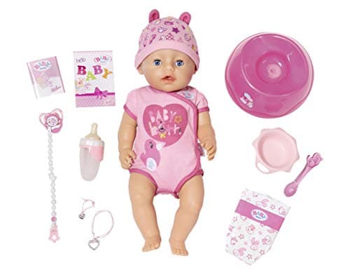 Image of BABY born 824368 Soft Touch-Girl with Blue Eyes Interactive Function Doll, 43cm