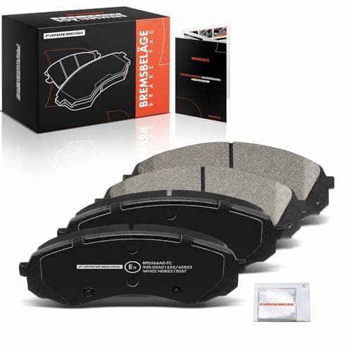 Image of Frankberg Brake Pad Set incl. 4x Pads Front Compatible with H-1 Travel TQ Carnival/Grand Carnival III VQ H-1 Cargo TQ Replace# 581014DA00