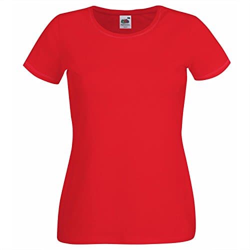 Image of Fruit of the Loom Women's Original T. T-Shirt, Red, 16 (Manufacturer Size:X-Large)