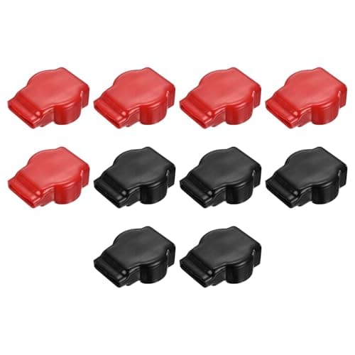 Image of sourcing map Battery Terminal Cover, 2 Pcs Battery Terminal Protector Truck Battery Terminal Cover Positive Negative Poles Stud Covers FL43-52-60mm for Car Accessories Truck Marine Boat