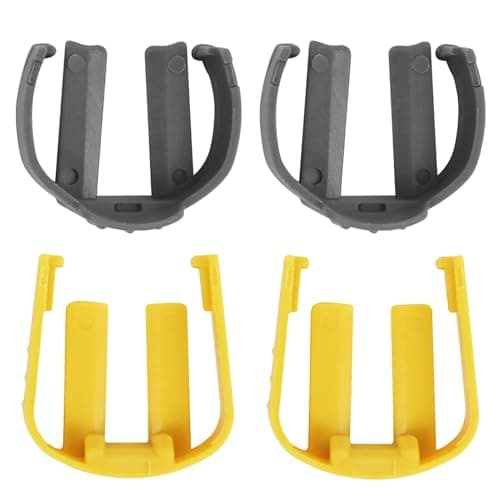 Image of 4-Pack Pressure Washer C-Clips for Karcher K2 K3 K4 K5 K6 K7, Replacement Hose Trigger Clamps Quick Connector Locks Buckles 2 Yellow and 2 Grey Part No. 5.037-333.0