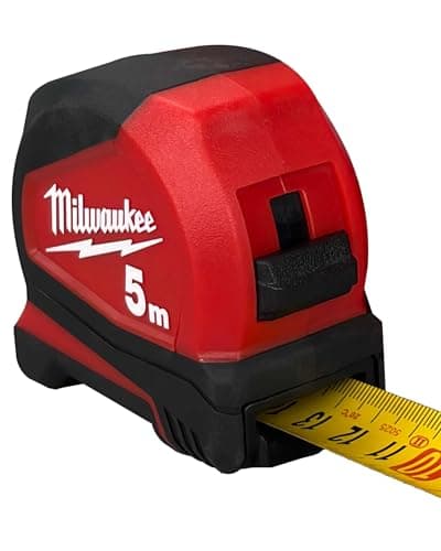 Image of Milwaukee 4932459593 C5/25 5m Pro Compact Metric Tape Measure, Black