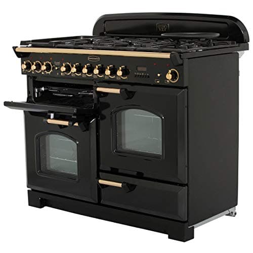 Image of Rangemaster Classic Deluxe Range Cooker - Freestanding - CDL110EICR/C - Cream / Chrome