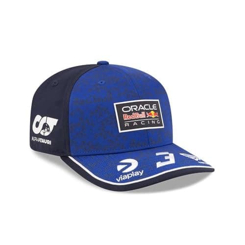 Image of Red Bull Racing F1 Team, Official 2026 Merchandise, MV3 Drivers Baseball Cap Hat, Strech Snap, Adjustable, Blue