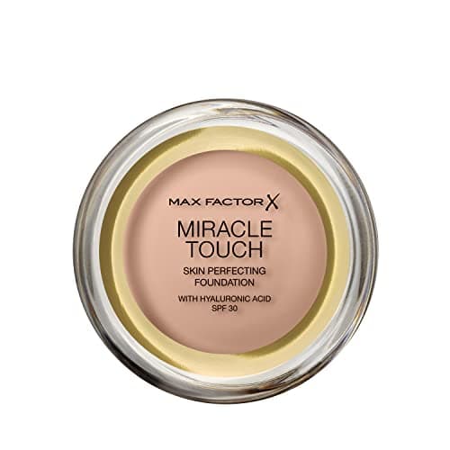 Image of Max Factor Miracle Touch Foundation, New and Improved Formula, SPF 30 and Hyaluronic Acid, 55 Blushing Beige