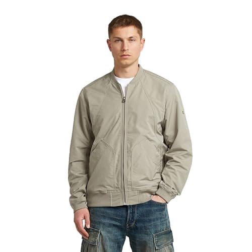 Image of G-STAR Unpadded Bomber Jacket, Men's Jacket, Color Beige, Size S