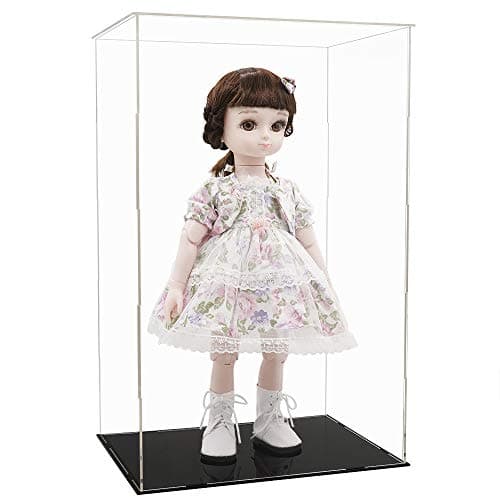 Image of Tingacraft Acrylic Display Case (32 x 24 x 52 cm) for 18 20 inch Collectibles Doll 50cm Tall Perspex Box, Assembly Required