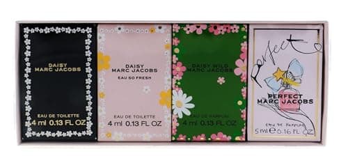 Image of marc jacobs(w) mini set edt 2x4ml(daisy eau so fresh + daisy) + perfect edp 5ml+daisy wild edp 4ml (2025 version)